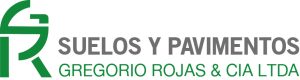 Logo de Suelos y Pavimentos Gregorio Rojas con fondo blanco